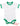 Baby Ringer Bodysuit 3-6 Mon. / White/Kelly Green Body