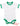 Baby Ringer Bodysuit 3-6 Mon. / White/Kelly Green Body